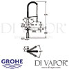 Grohe K7 Single-Lever Sink Mixer Dimensions